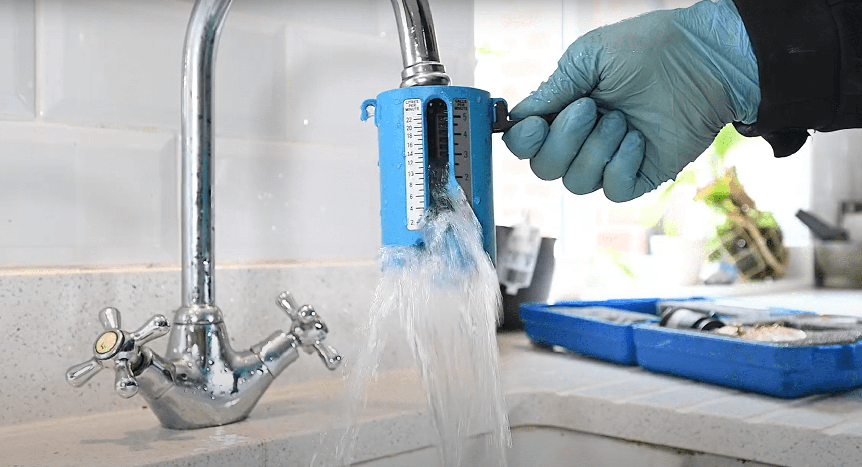 Increasing the water pressure from your tap with a Salamander Tap Boost