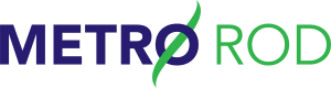 Metro Rod logo, a UK drainage specialist.